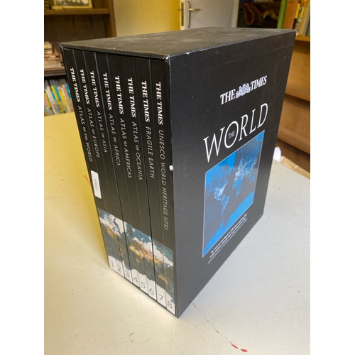 481 - Boxed set of World Atlas from The Times, along with a collection of h/B books on a nautical and mari... 