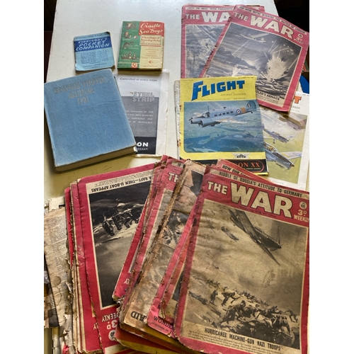 492 - Tremendous piece of social history with a collection of magazines entitled The War, published in War... 