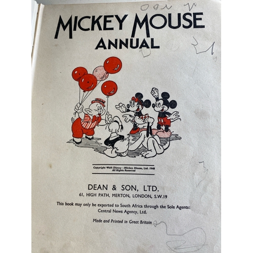 508 - 1948 copy of the Mickey Mouse Annual, publishers Dean & Son.. Not in best condition but one of the r... 