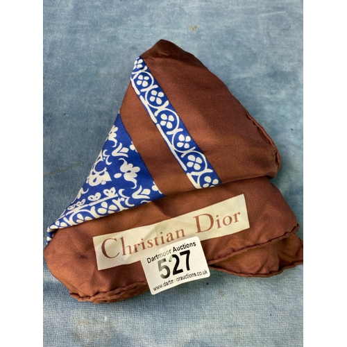 527 - A silk Christian Dior scarf