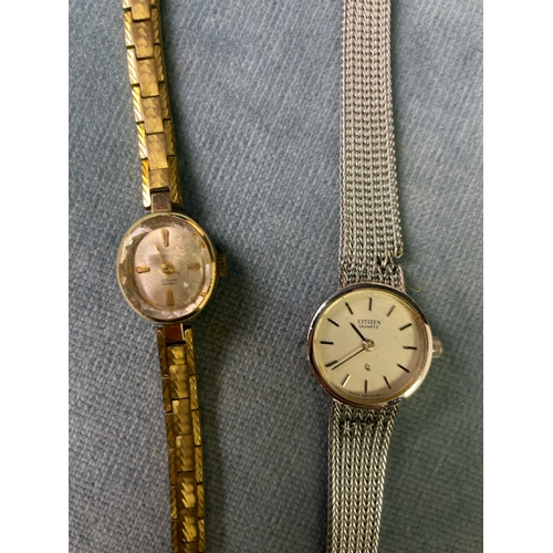 550 - A collection of vintage watches inc a Swiss 17 fully jewelled Incabloc shock protection watch, with ... 