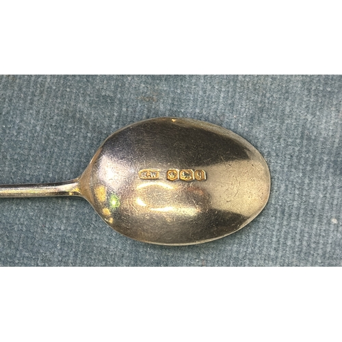 575 - Six Art Deco silver coffee spoons, Sheffield 1933, 41g