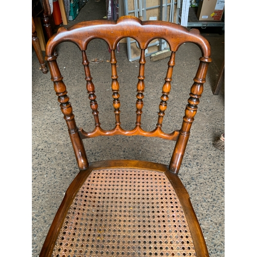 628 - Good set of 6 berger style dining chairs