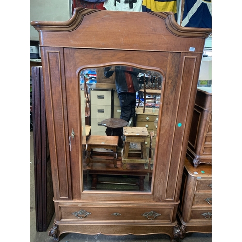 657 - Impressive antique French decorative Armoire.  Brass fittings throughout and working locks with key.... 