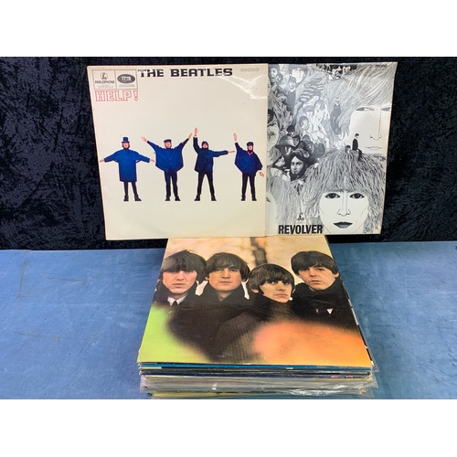 712 - A great set of albums to kick the record section off including 6 Beatles records, With, A Hard Day's... 