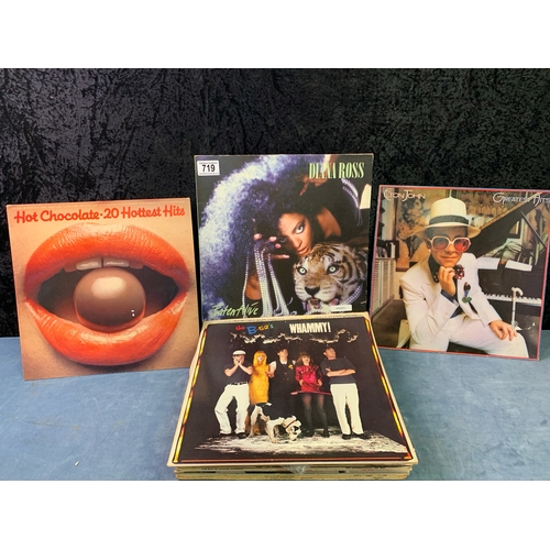 719 - Tremendous collection of fab vinyls from across genres Inc Diana Ross, Hot Chocolate, the iconic Sta... 