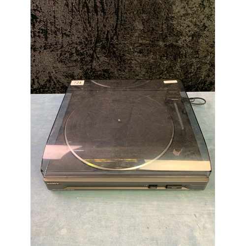 724 - A modern Sony Stereo controlled turntable