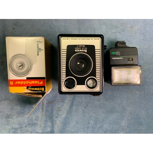 820 - A proper vintage Polaroid Colorpack 80 Land Camera with original strap, instructions etc with a came... 