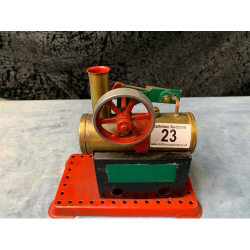 23 - Vintage Mamod stationary steam engine