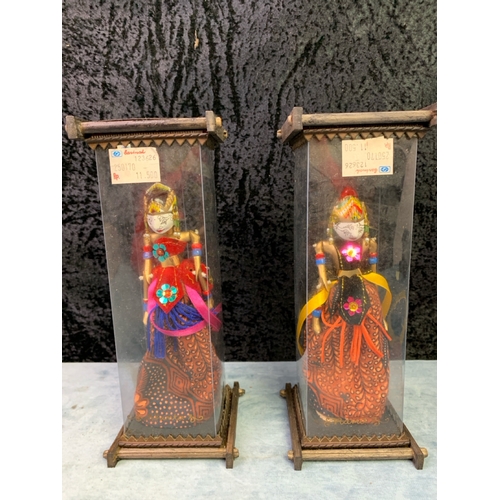 50 - Two Indonesian Rama dolls in original boxes