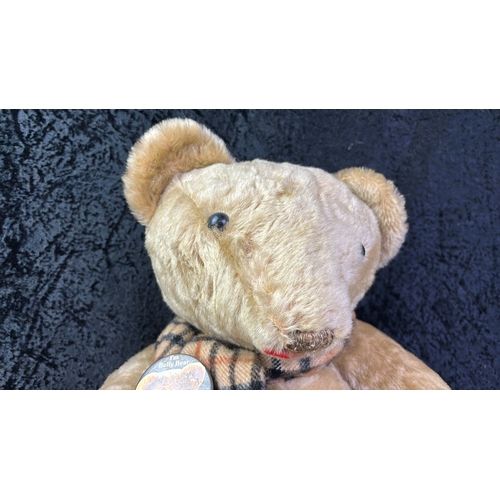 137 - House of Nisbet Bully Teddy bear with scarf and badge