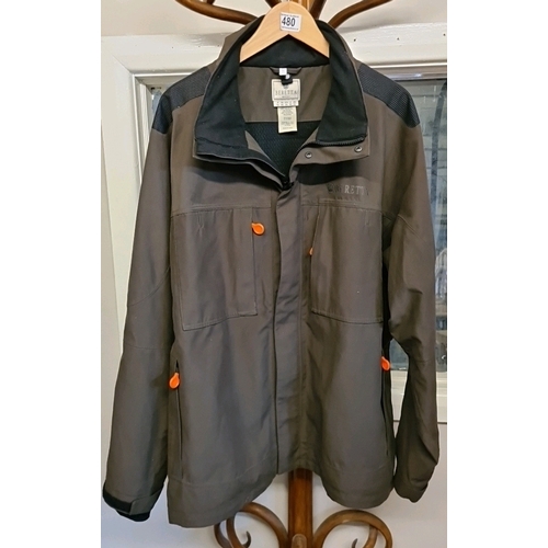 480 - Beretta Brown Bear hunting / shooting jacket, silent fabric (doesn’t rustle!), waterproof, UK size 3... 