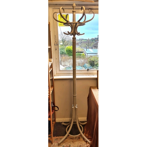 495 - Painted hat and coat stand