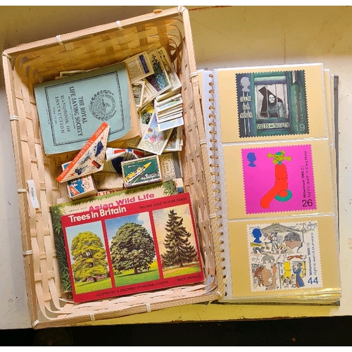 546 - Lovely bound collection Post Office Stamp Cards from Millennium on, plus a vintage collection of Bro... 