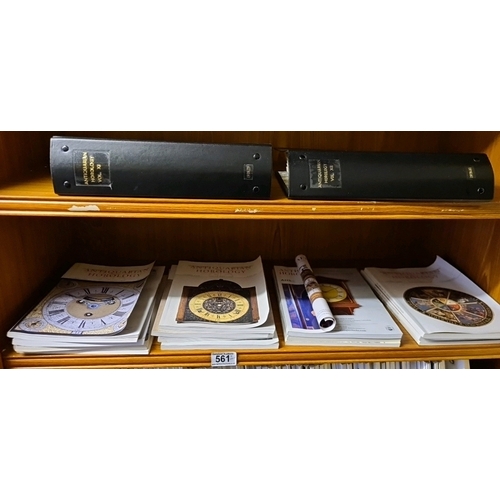 561 - Large collection of Antiquarian Horology magazines (approx 200) dated from 1960s - 2010s, along with... 