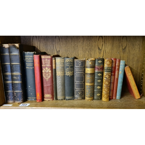 568 - Great Antiquarian books inc Rudyard Kipling's Verse 1885-1918 h/b Hodder and Stoughton Ed, with a 19... 