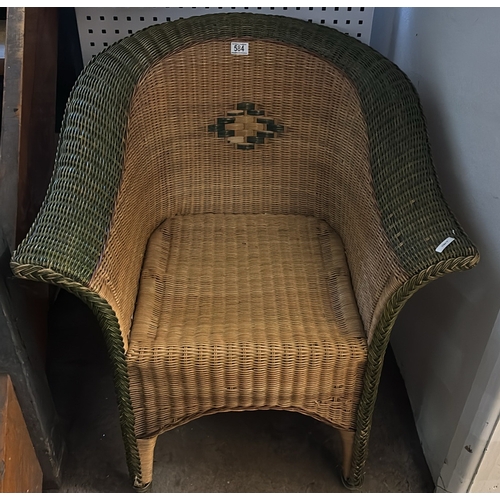 584 - Wicker conservatory chair