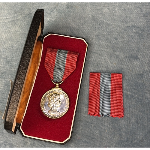 592 - Cased Imperial Service Medal