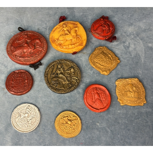 595 - Collection of decorative replica seals