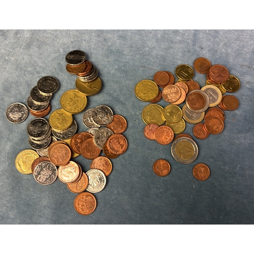 647 - Bag of current New Zealand and Euro currency coins