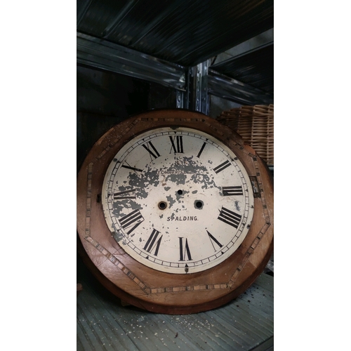 894 - For the horologists and clock menders a collection of clock faces from historic long case and wall c... 