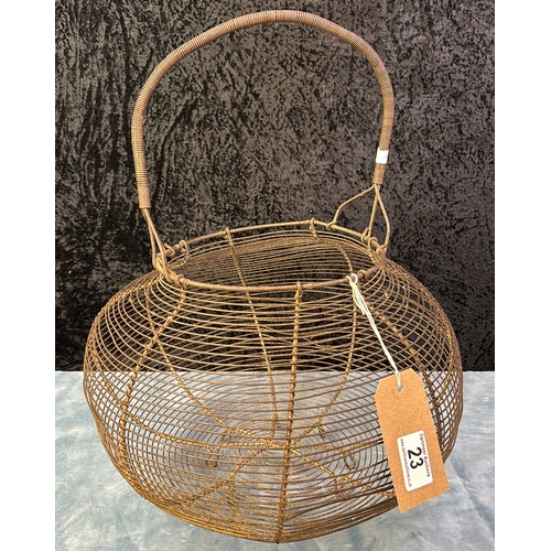 23 - Large wire egg basket