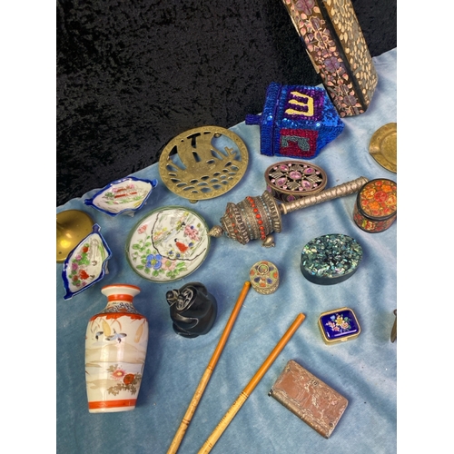 170 - Tibetan Prayer wheel with other interesting collectibles make this a must see Lot