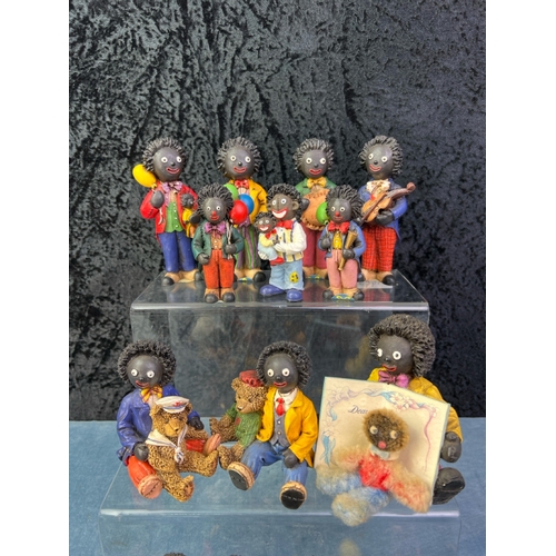 240 - Collection of Shudehill Gollies including band players and other figures