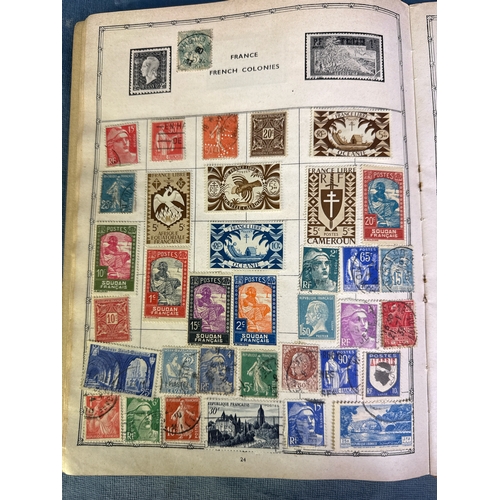 295 - ‘The Westin Mounty’ stamp album with stamps from around the world including France, Germany, Great B... 