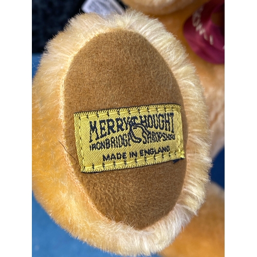 610 - Merrythought teddy bear with golden mohair fur and growler, approx 44cm ear to paw