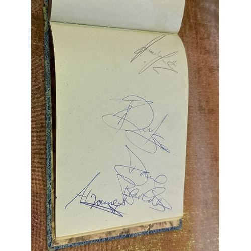 617 - Autograph album with a number of signatures of stars including Cliff Richard, Roy Orbison, Cleo Lain... 