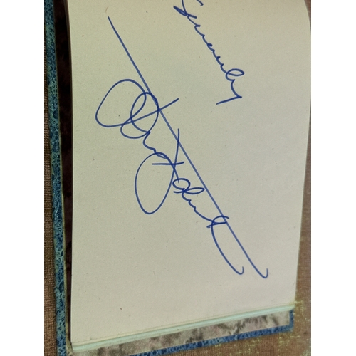 617 - Autograph album with a number of signatures of stars including Cliff Richard, Roy Orbison, Cleo Lain... 