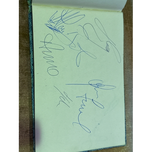 617 - Autograph album with a number of signatures of stars including Cliff Richard, Roy Orbison, Cleo Lain... 