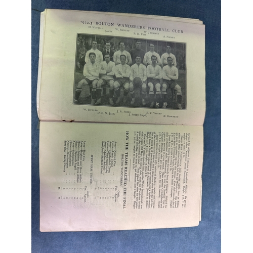 690 - April 28th 1923 British Empire Exhibition (the first FA Cup) Final Tie football programme and ticket... 