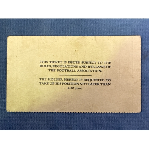 690 - April 28th 1923 British Empire Exhibition (the first FA Cup) Final Tie football programme and ticket... 