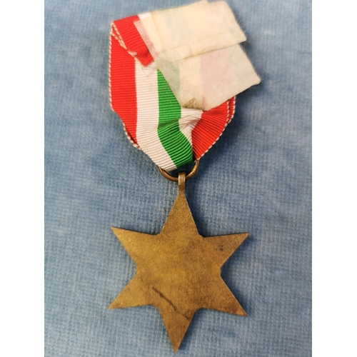 694 - WW2 British Italy Star campaign medal .