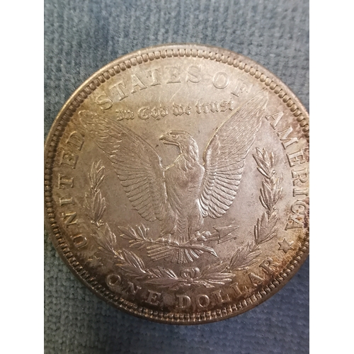 710 - US silver dollar. 1921. Extremely fine. 26 grams.