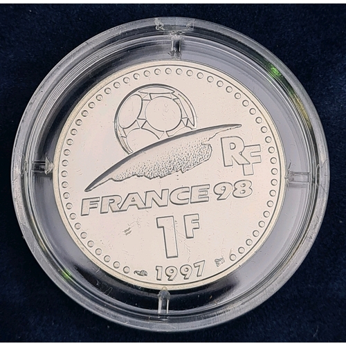 735 - The World Cup Collection France ‘98 900 Silver one Franc coin, brilliant uncirculated, 12g, encapsul... 