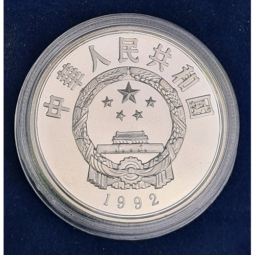 737 - Official Silver Coins of China collection 900 silver 5 Yuan Marco Polo coin, 15g, encapsulated with ... 