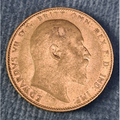 762 - A gold sovereign 1908