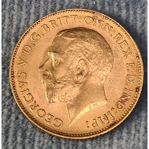 767 - A gold half sovereign 1912