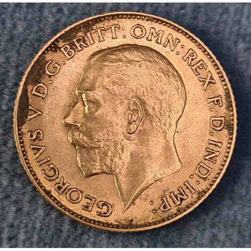 768 - A gold half sovereign. 1911