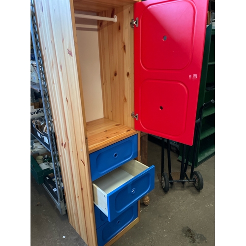 844 - Iconic IKEA funky short wardrobe over drawers to match the last lot!  H176cm x W48cm xD44cm