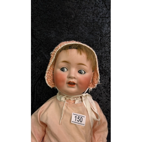 150 - Large German bisque doll made by Catterfelder marked ‘CP 55’. Restoration work professionally comple... 