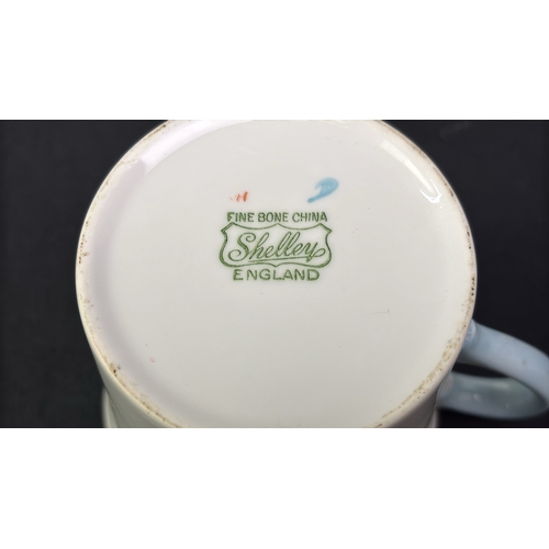 170 - J Pauper hand painted plate with Shelley 'Fisherman Joe' bone china cup and Wedgwood Peter Rabbit cu... 