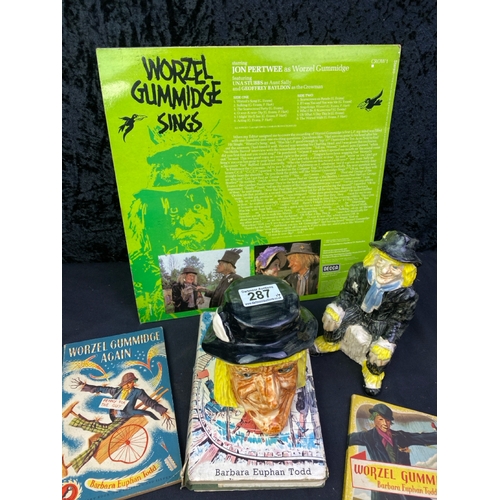 287 - A fabulous Lot of Worzel Gummidge inc album, books from Barbara Euphan Todd, money boxes etc