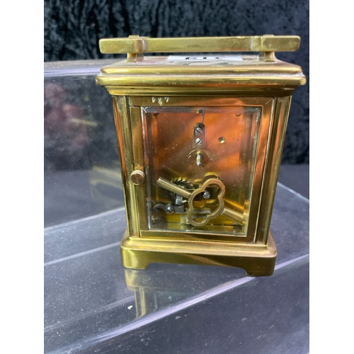 319 - A superb John Vincent of Weymouth brass carriage clock