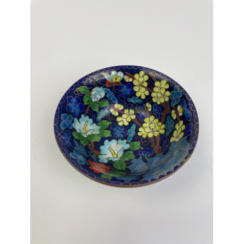 414 - A pair of very pretty cloisonné bowls