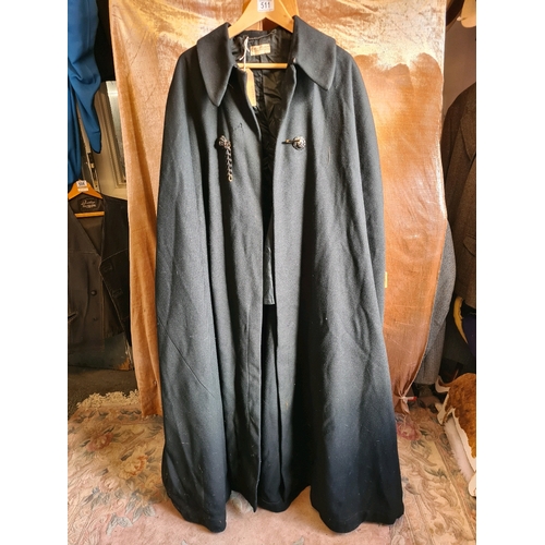 511 - Full length vintage heavy wool policeman’s coat made by Shepherd of Oxford