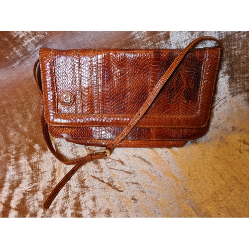 522 - Nathalie Anderson, Mia and Waldybag leather handbags and a vintage snakeskin handbag